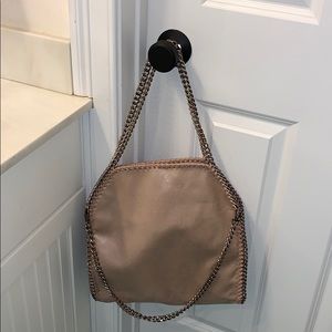 VICI | Cecilia Faux Suede Chain Handbag - Taupe